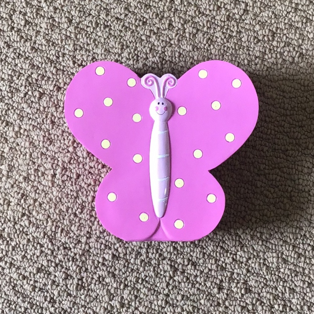 Butterfly piggy bank ceramic